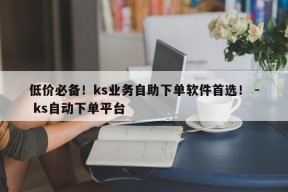 低价必备！ks业务自助下单软件首选！ - ks自动下单平台