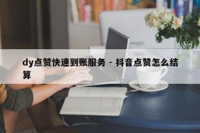 dy点赞快速到账服务 - 抖音点赞怎么结算