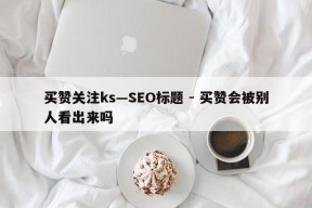 买赞关注ks—SEO标题 - 买赞会被别人看出来吗