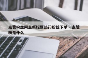 点赞粉丝网点新标题热门粉丝下单 - 点赞粉是什么