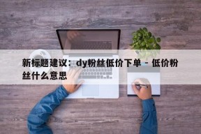 新标题建议：dy粉丝低价下单 - 低价粉丝什么意思